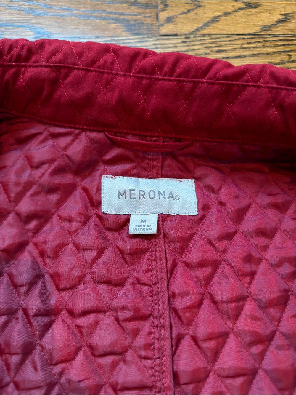 Merona Quilted Red Jacket - Picture 7 of 8